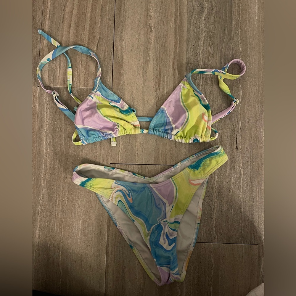 tie dye bikini set